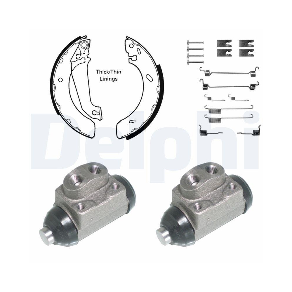 DELPHI KP843 Bremsbackensatz f&uuml;r, Hinterachse