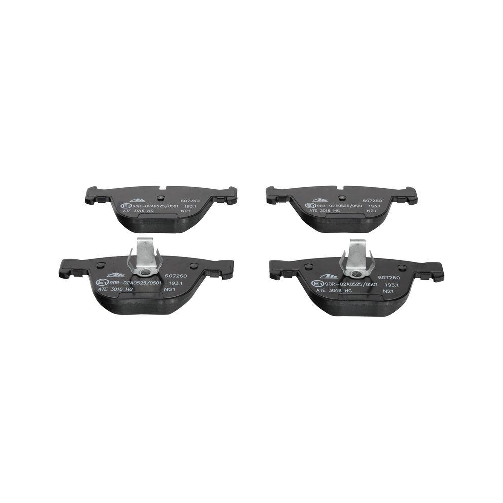 Bremsbelagsatz, Scheibenbremse ATE 13.0460-7260.2 f&uuml;r BMW, Hinterachse
