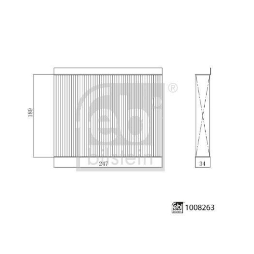 FEBI BILSTEIN 1008263 Filter, Innenraumluft f&uuml;r CHERY
