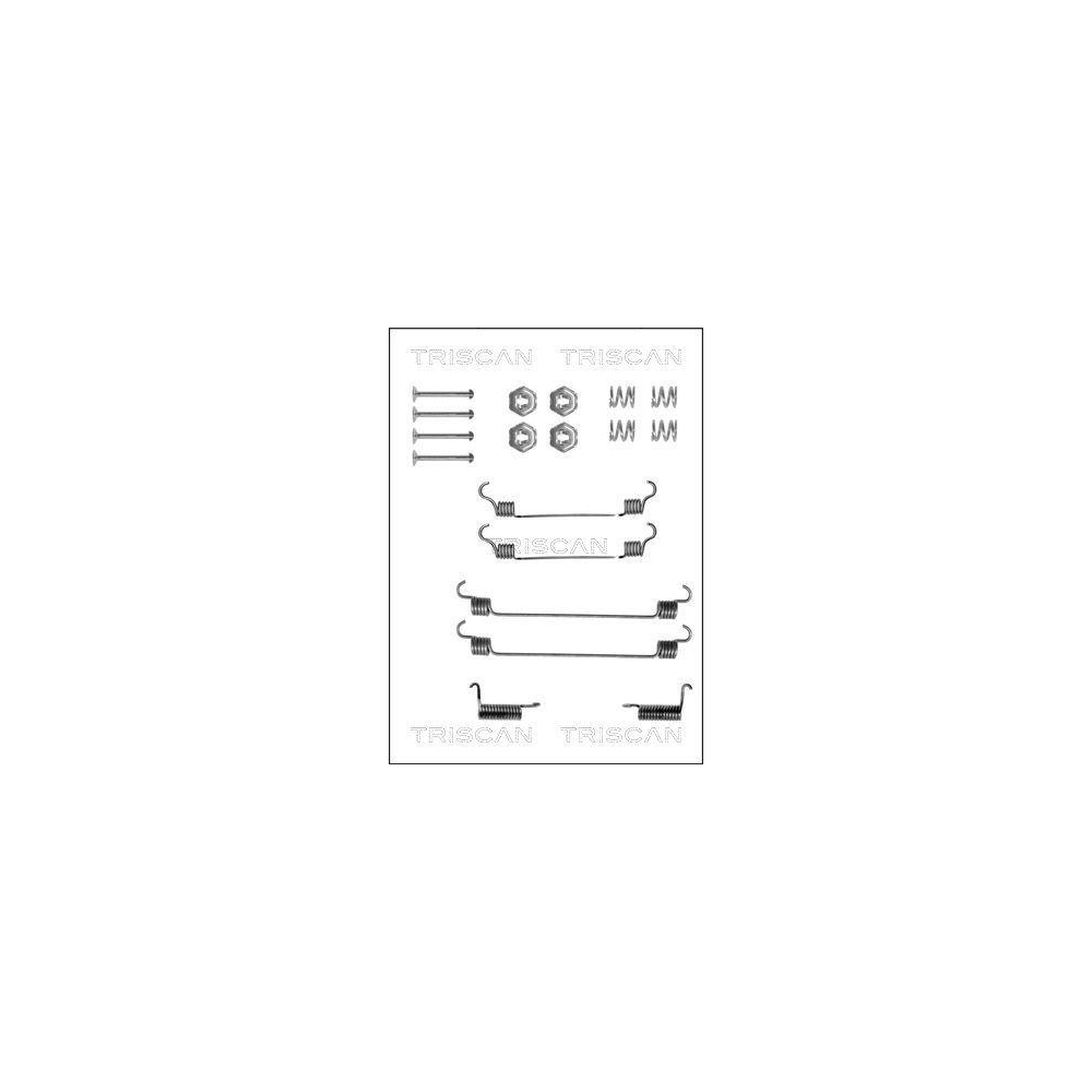 Zubeh&ouml;rsatz, Bremsbacken TRISCAN 8105 142560 f&uuml;r, Hinterachse