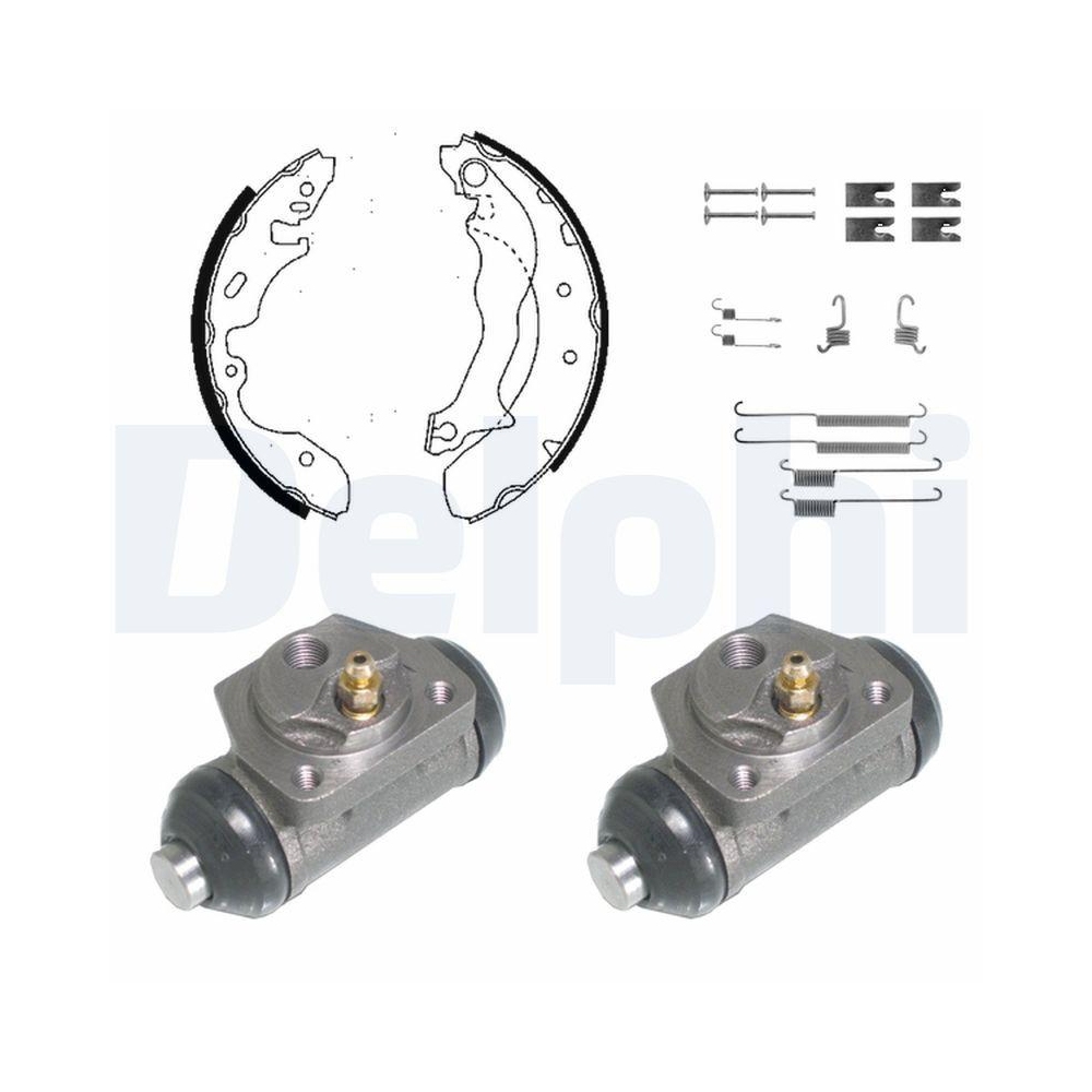 DELPHI KP847 Bremsbackensatz f&uuml;r, Hinterachse