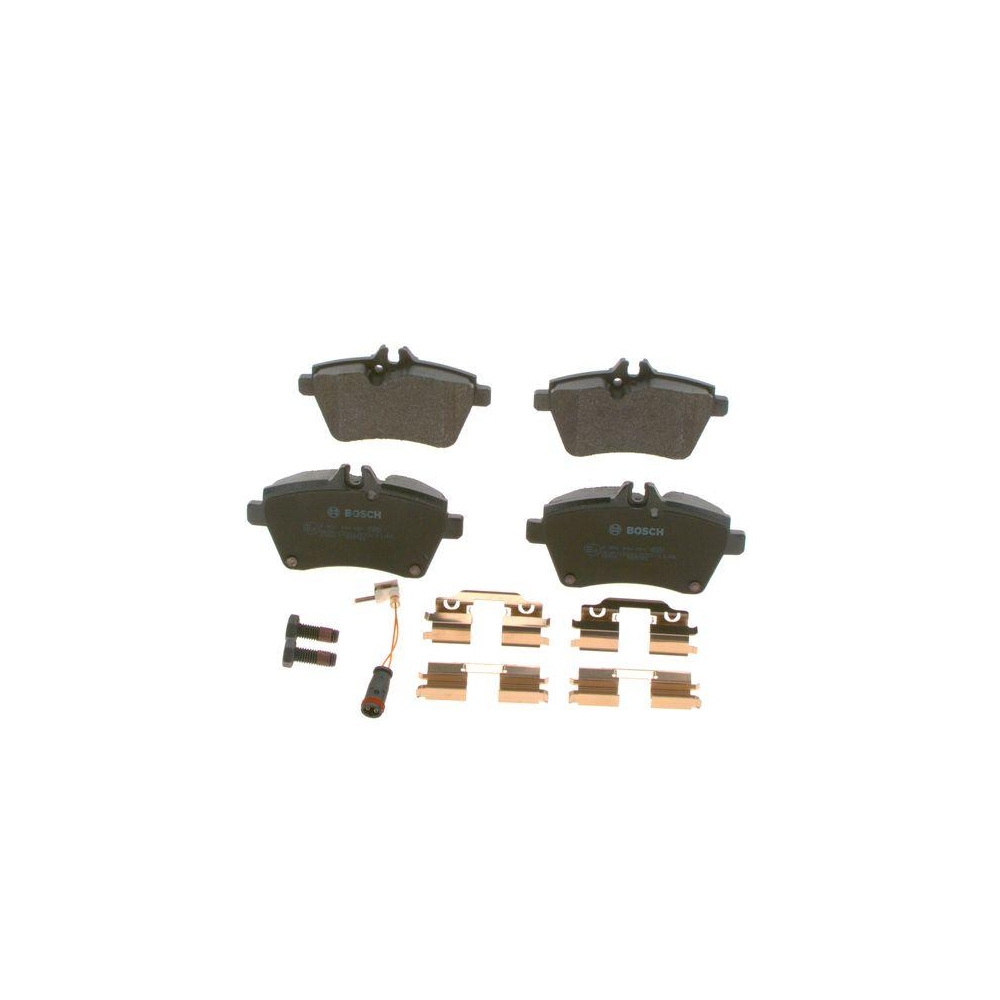 Bremsbelagsatz, Scheibenbremse BOSCH 0 986 494 087 f&uuml;r MERCEDES-BENZ