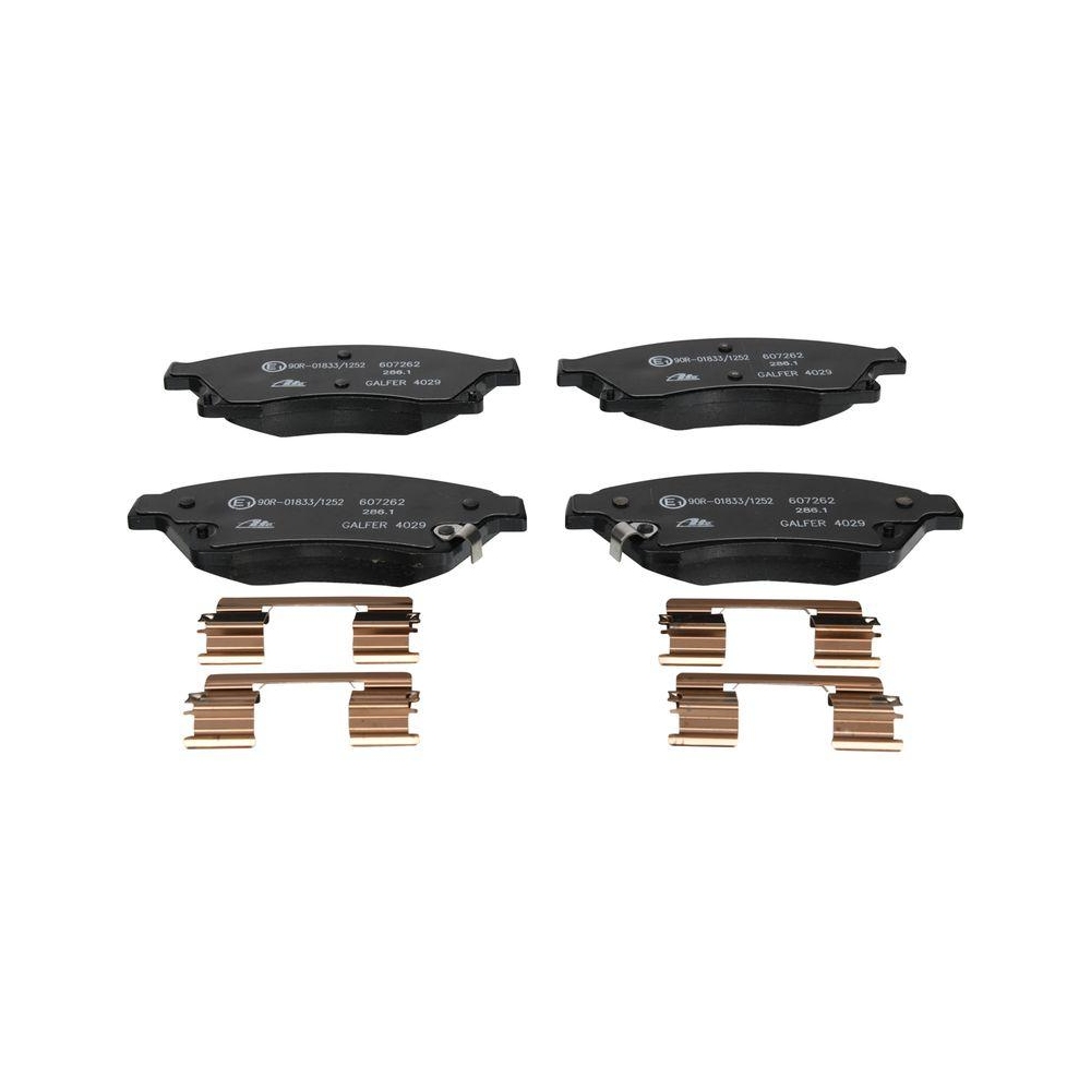 Bremsbelagsatz, Scheibenbremse ATE 13.0460-7262.2 f&uuml;r OPEL VAUXHALL CHEVROLET