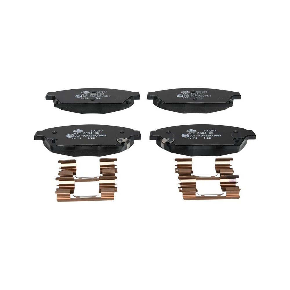 Bremsbelagsatz, Scheibenbremse ATE 13.0460-7263.2 für OPEL VAUXHALL CHEVROLET