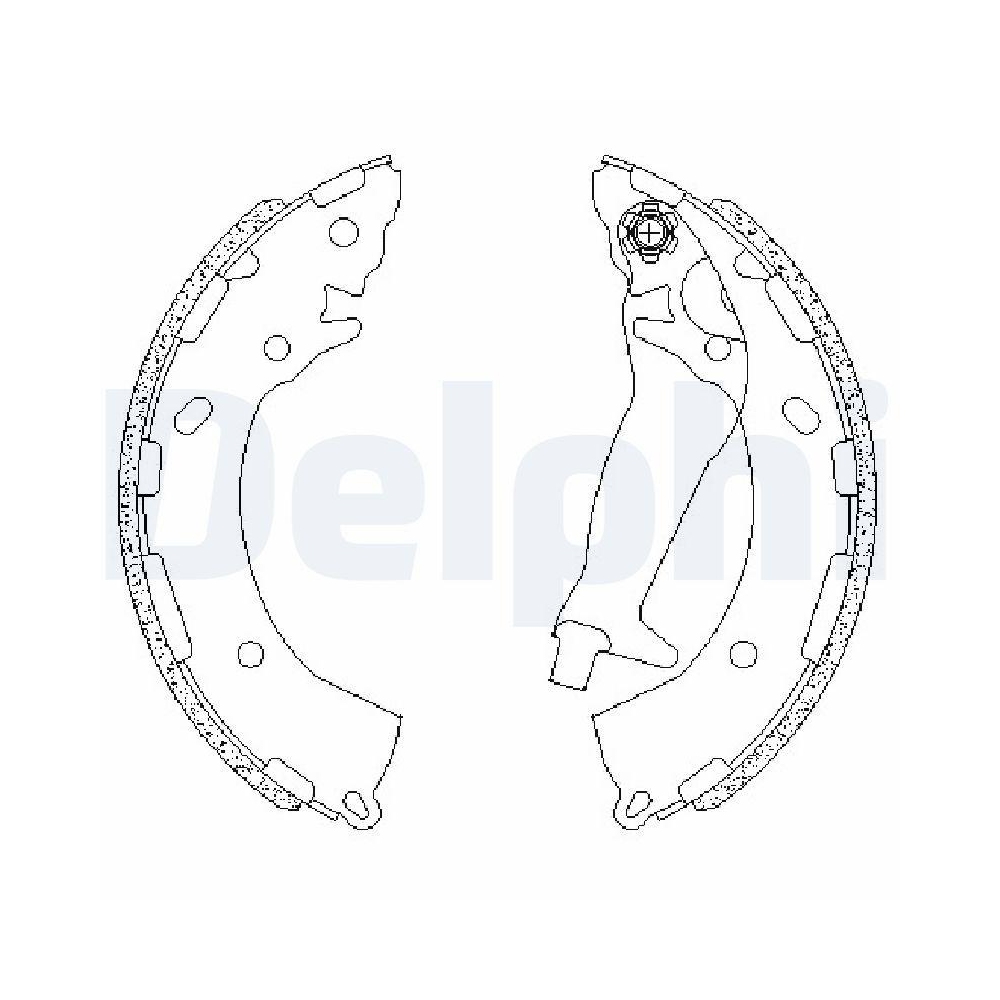 DELPHI LS2195 Bremsbackensatz f&uuml;r HYUNDAI, Hinterachse