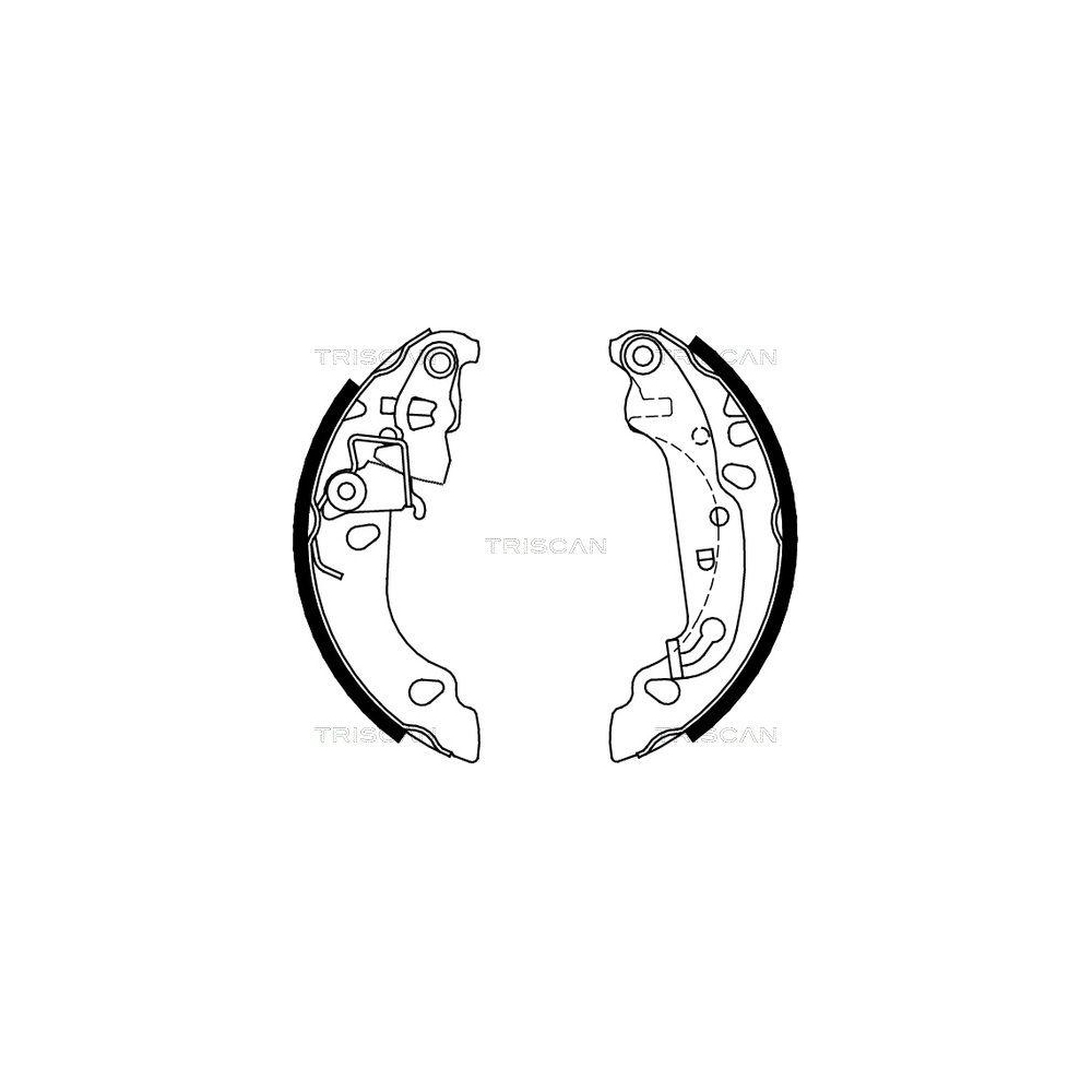 Bremsbackensatz TRISCAN 8100 16008 f&uuml;r FORD, Hinterachse