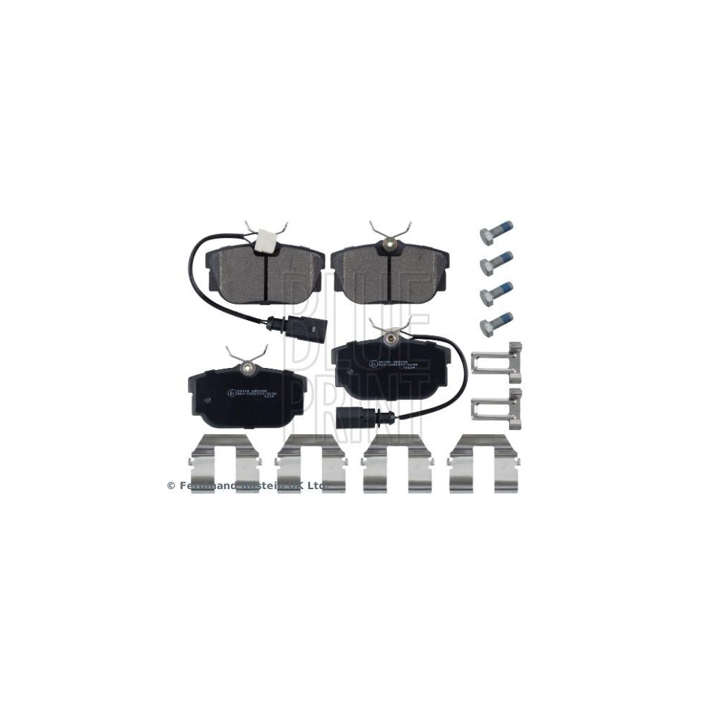 Bremsbelagsatz, Scheibenbremse BLUE PRINT ADV184254 f&uuml;r SEAT VW, Hinterachse