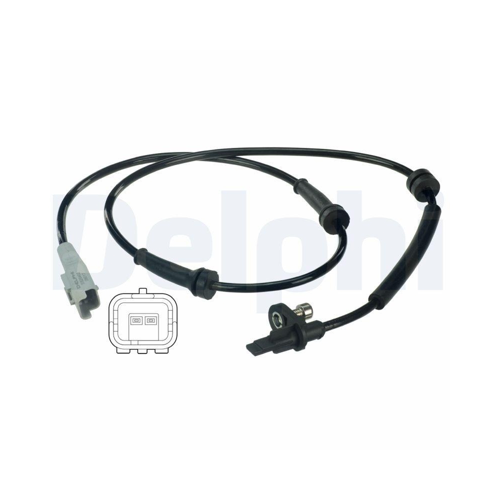 DELPHI SS20402 Sensor, Raddrehzahl f&uuml;r CITRO&Euml;N PEUGEOT, Hinterachse