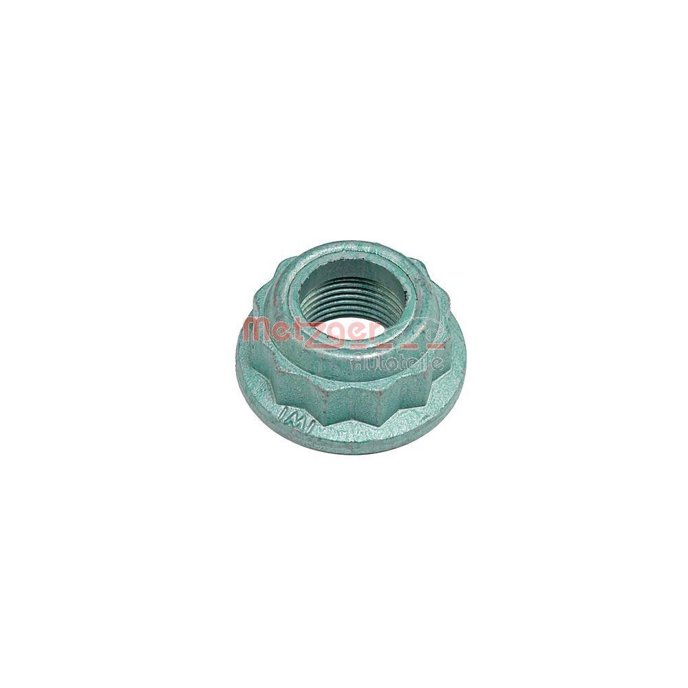 Mutter, Achszapfen METZGER 6111508 ORIGINAL ERSATZTEIL GREENPARTS f&uuml;r AUDI SEAT
