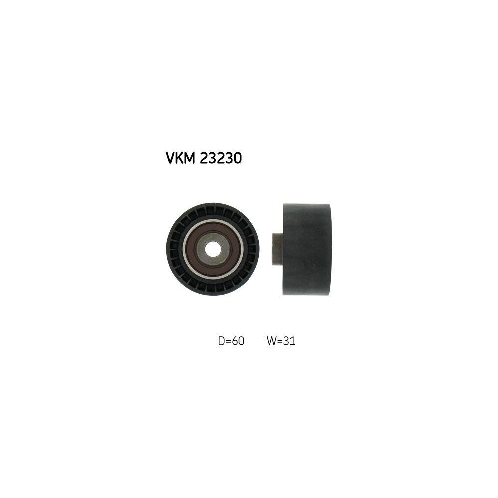 Umlenk-/F&uuml;hrungsrolle, Zahnriemen SKF VKM 23230 f&uuml;r CITRO&Euml;N FIAT PEUGEOT, rechts