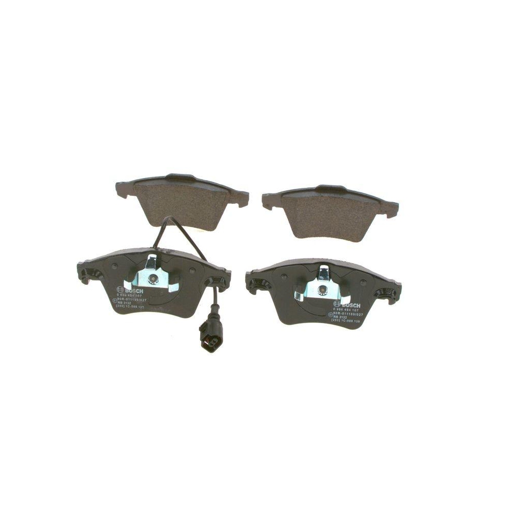 Bremsbelagsatz, Scheibenbremse BOSCH 0 986 494 107 für AUDI SEAT SKODA VW