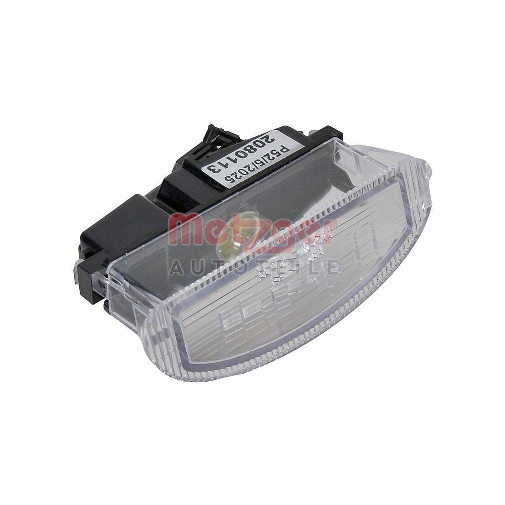 Kennzeichenleuchte METZGER 2080113 für RENAULT, mitte