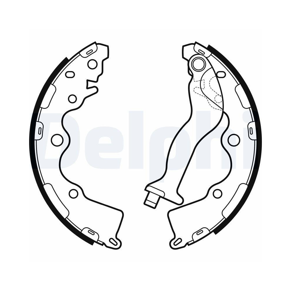 Bremsbackensatz DELPHI LS2165 für KIA, Hinterachse