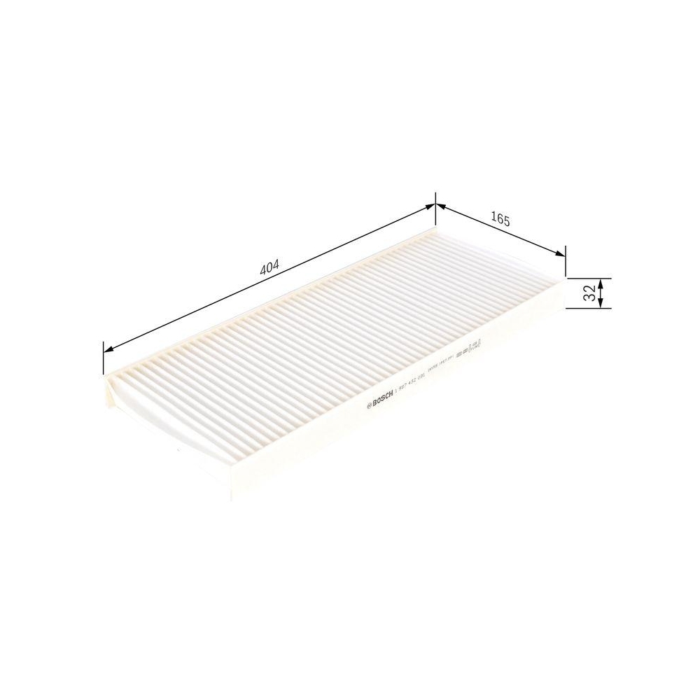 Filter, Innenraumluft BOSCH 1 987 432 091 f&uuml;r CITRO&Euml;N FIAT LANCIA PEUGEOT