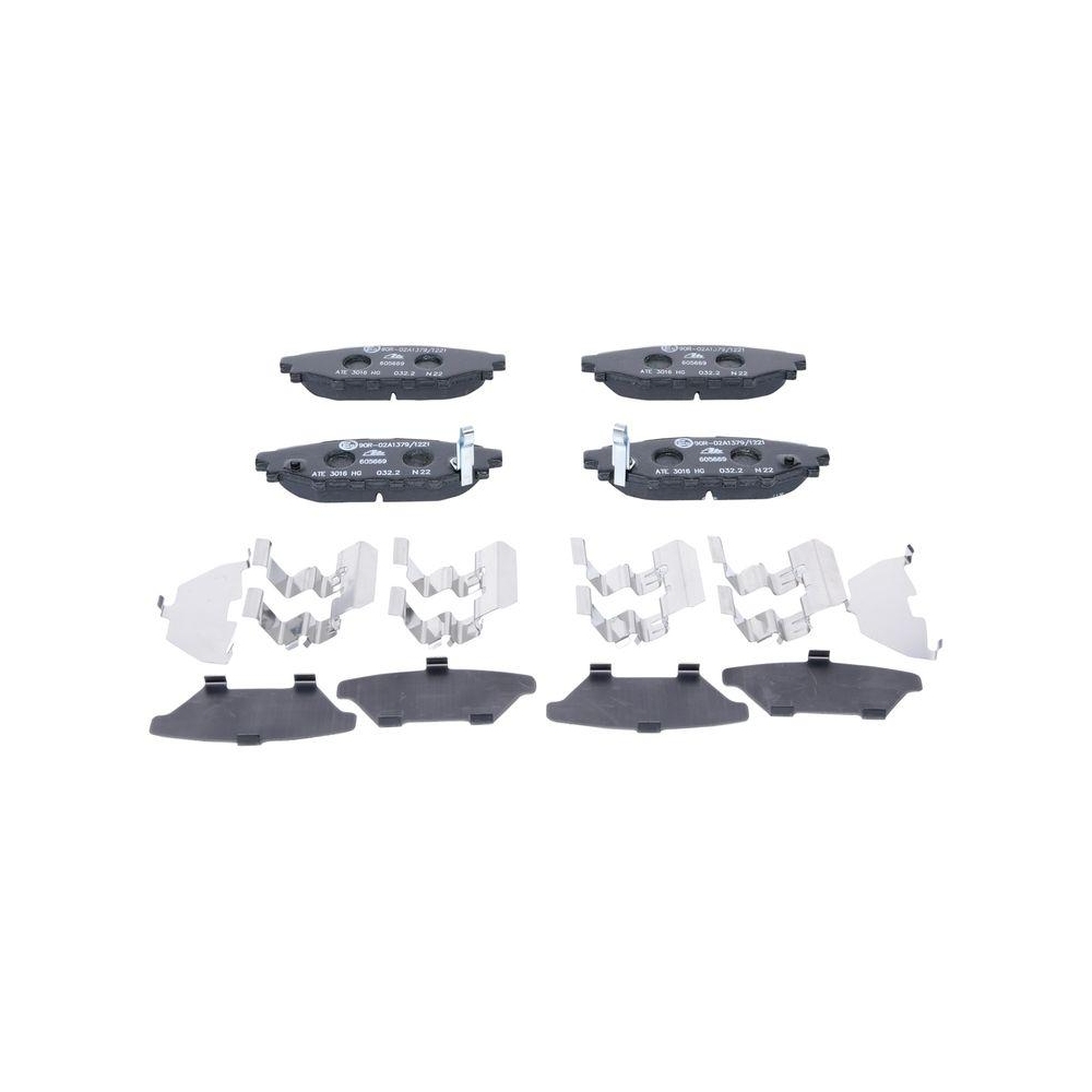 Bremsbelagsatz, Scheibenbremse ATE 13.0460-5669.2 f&uuml;r SUBARU, Hinterachse