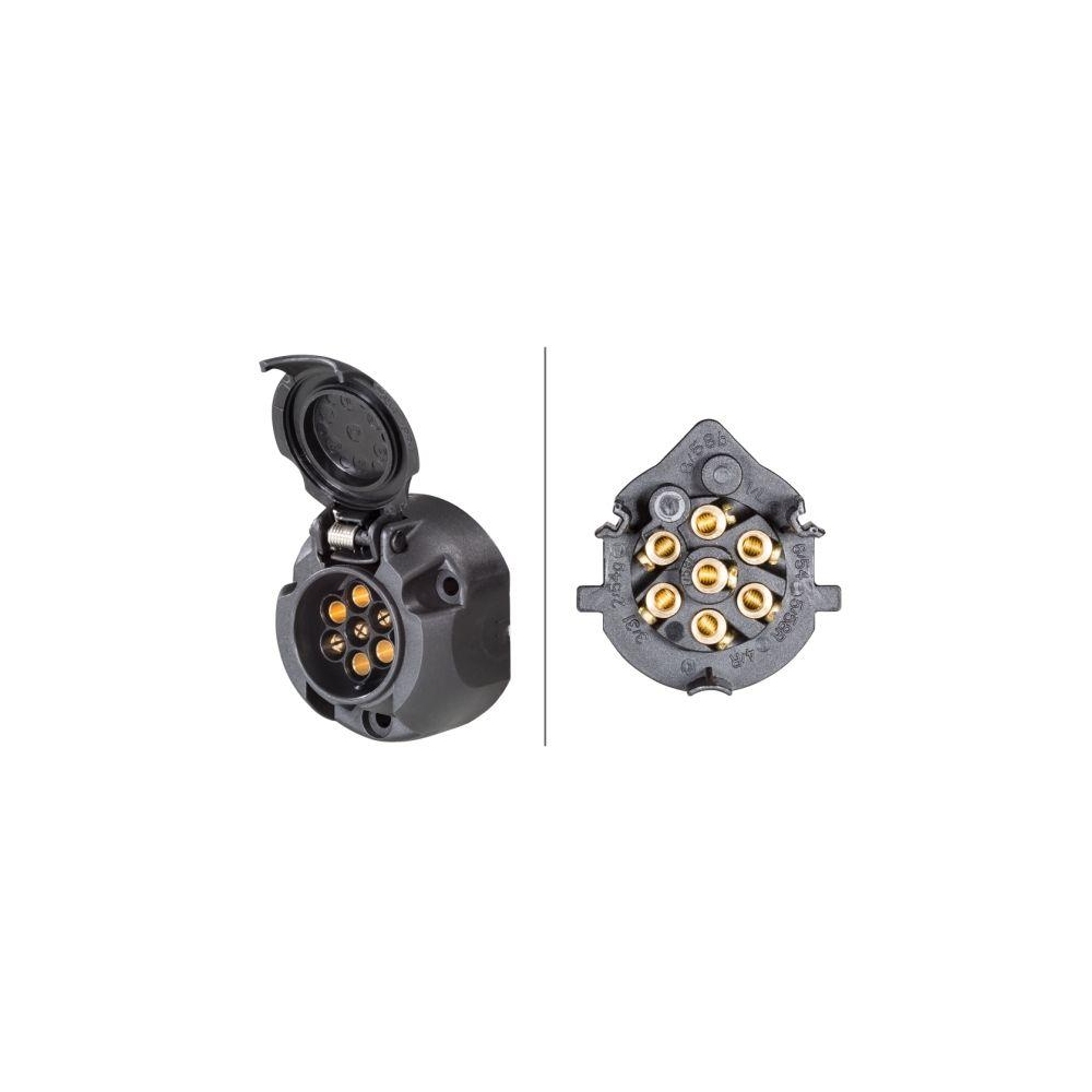 HELLA Steckdose 8JB 001 943-003 für AEBI AUWÄRTER DAF FORD IVECO MAN SCANIA AGCO