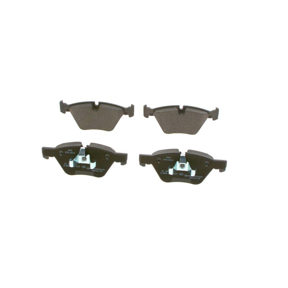 Bremsbelagsatz, Scheibenbremse BOSCH 0 986 494 117 f&uuml;r BMW, Vorderachse
