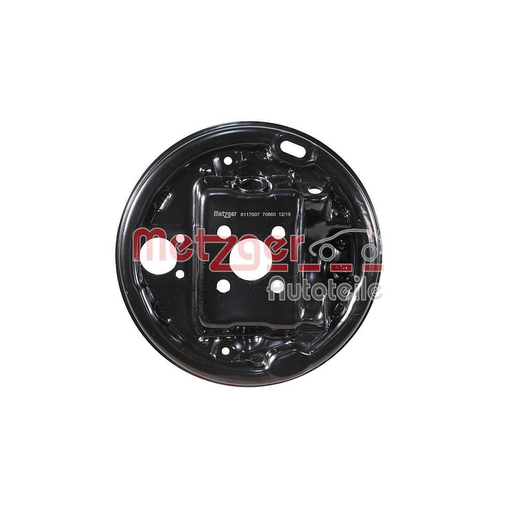 Bremstr&auml;gerplatte METZGER 6117007 f&uuml;r RENAULT, Hinterachse links