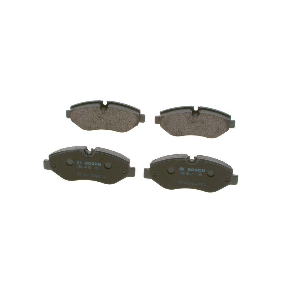 Bremsbelagsatz, Scheibenbremse BOSCH 0 986 494 121 f&uuml;r MERCEDES-BENZ VW