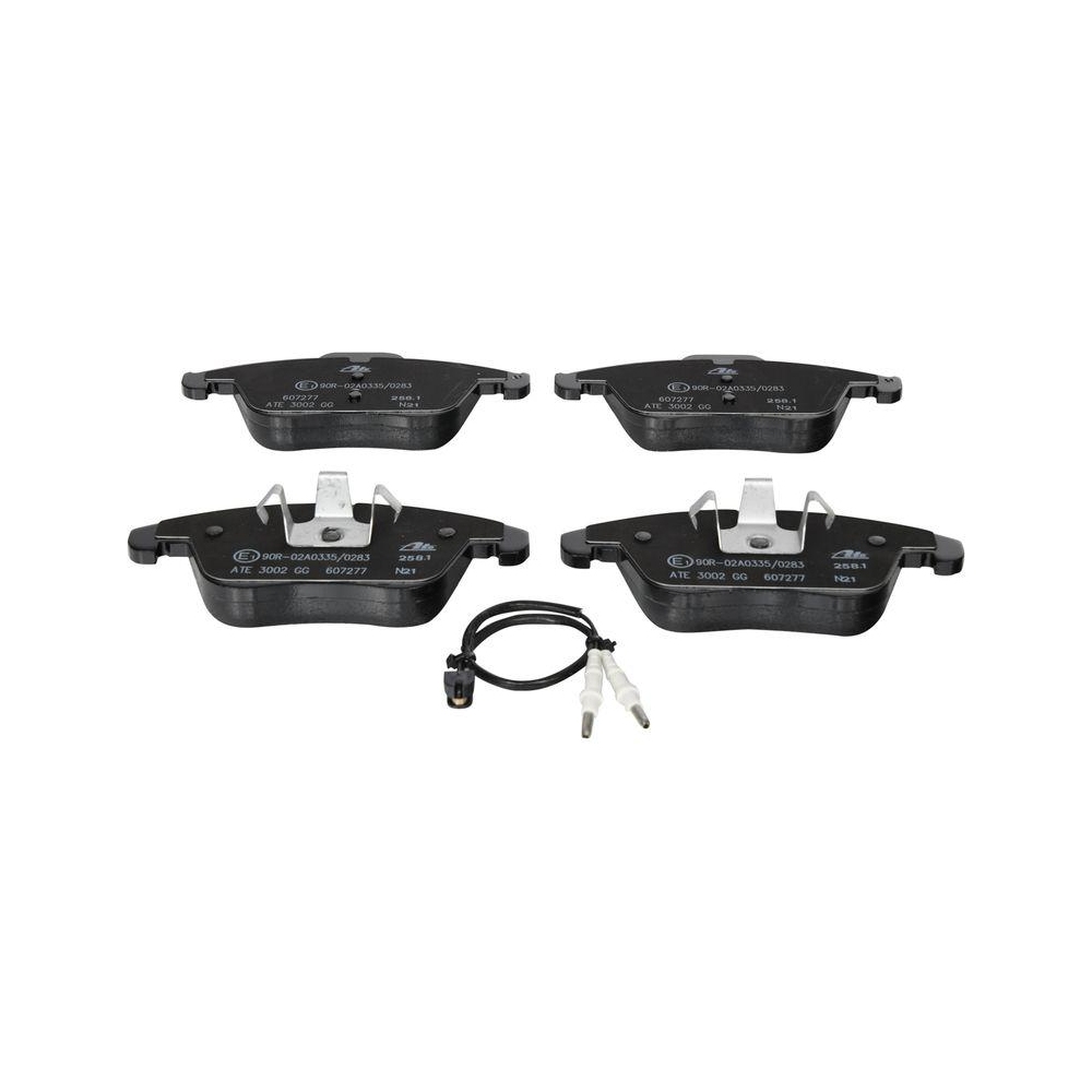 Bremsbelagsatz, Scheibenbremse ATE 13.0460-7277.2 f&uuml;r PEUGEOT, Vorderachse