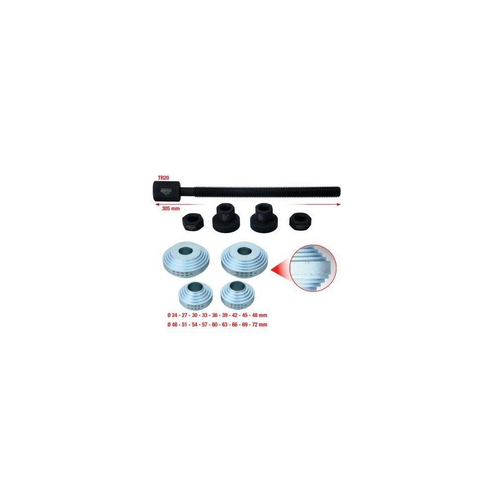 Montagewerkzeugsatz, Radnabe/Radlager KS TOOLS 150.2460 für