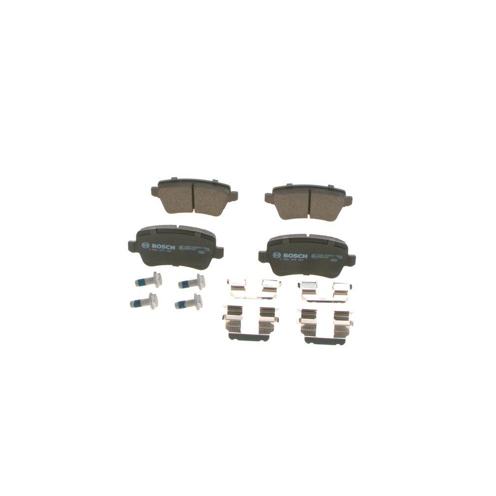 Bremsbelagsatz, Scheibenbremse BOSCH 0 986 494 125 f&uuml;r ALFA ROMEO FIAT LANCIA