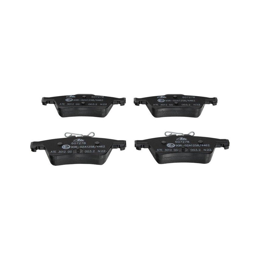 Bremsbelagsatz, Scheibenbremse ATE 13.0460-7278.2 f&uuml;r PEUGEOT, Hinterachse