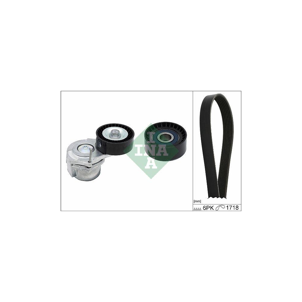 Keilrippenriemensatz INA 529 0312 10 f&uuml;r OPEL VAUXHALL CHEVROLET