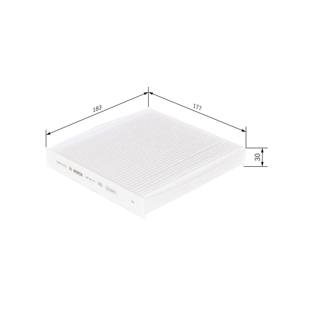 Filter, Innenraumluft BOSCH 1 987 432 115 f&uuml;r HONDA SUBARU