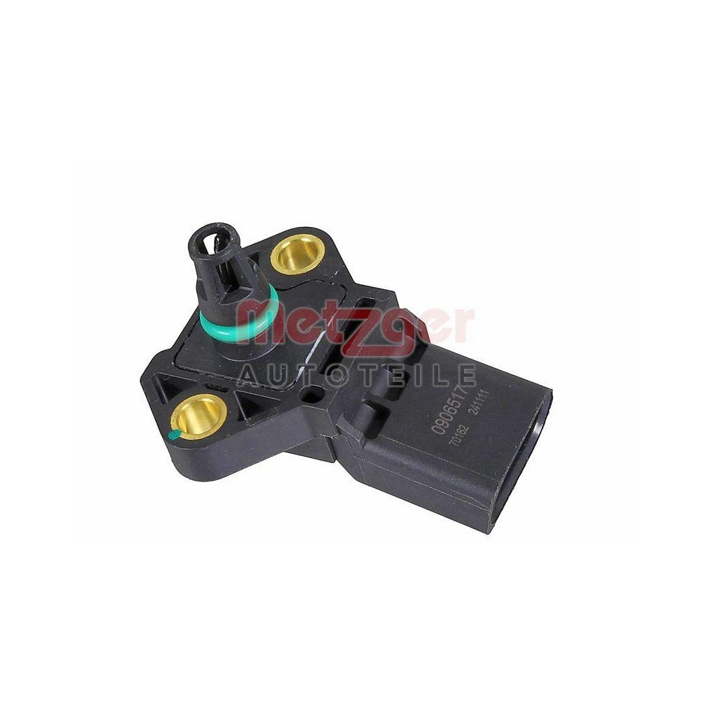 Sensor, Ladedruck METZGER 0906517 GREENPARTS f&uuml;r AUDI SEAT SKODA VW VAG