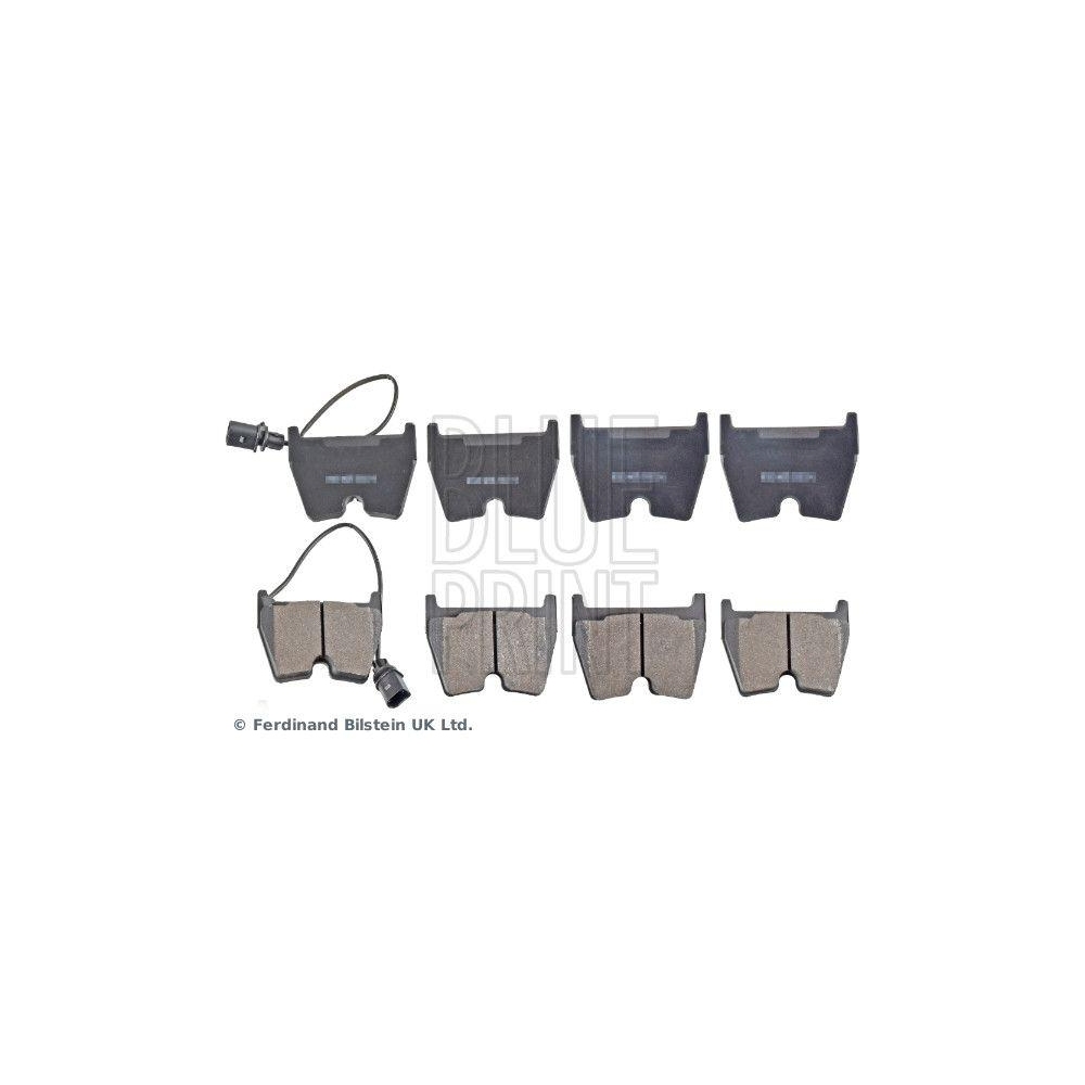 Bremsbelagsatz, Scheibenbremse BLUE PRINT ADV184266 f&uuml;r AUDI VW, Vorderachse