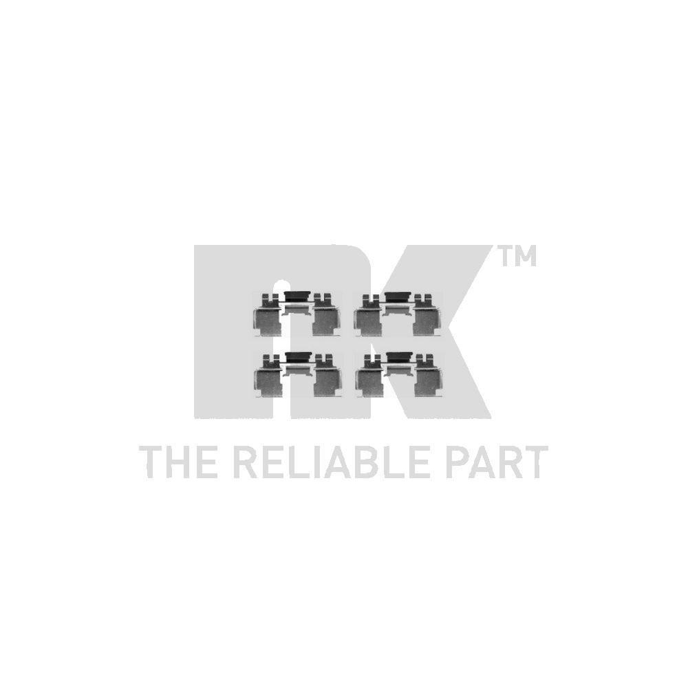 Zubehörsatz, Scheibenbremsbelag NK 7926621 für, Vorderachse