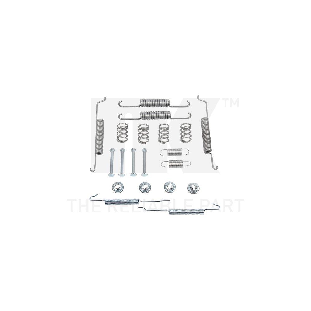 Zubehörsatz, Bremsbacken NK 7947680 für AUDI SEAT SKODA VW, Hinterachse