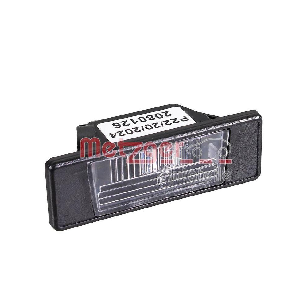 Kennzeichenleuchte METZGER 2080126 für NISSAN, links, rechts