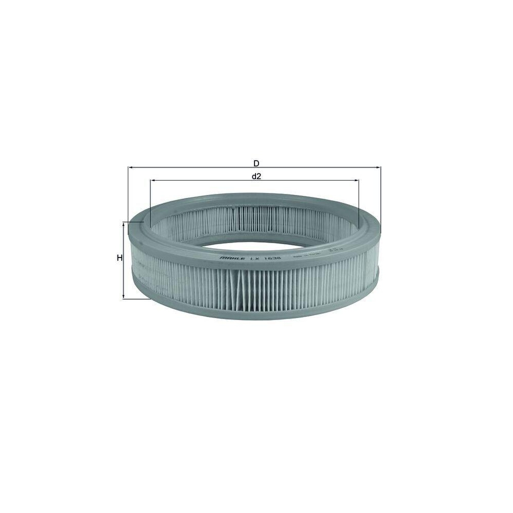 Luftfilter KNECHT LX 1638 f&uuml;r FIAT