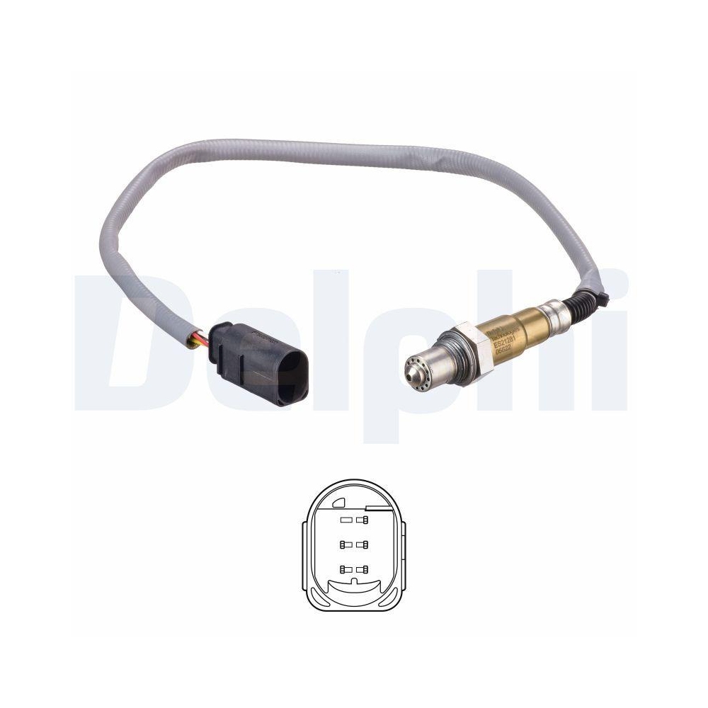 DELPHI ES21281-12B1 Lambdasonde f&uuml;r MERCEDES-BENZ, nach Katalysator