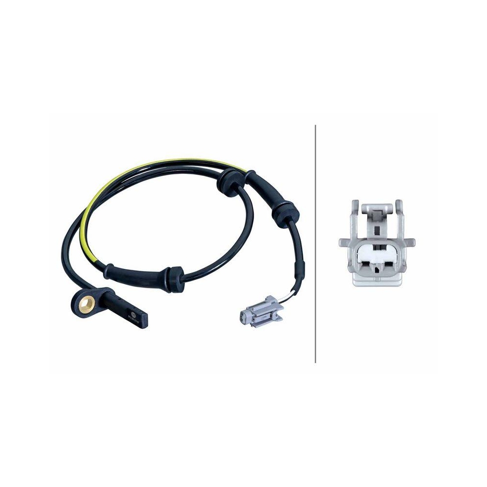 HELLA Sensor, Raddrehzahl 6PU 358 217-971 f&uuml;r NISSAN RENAULT, Vorderachse