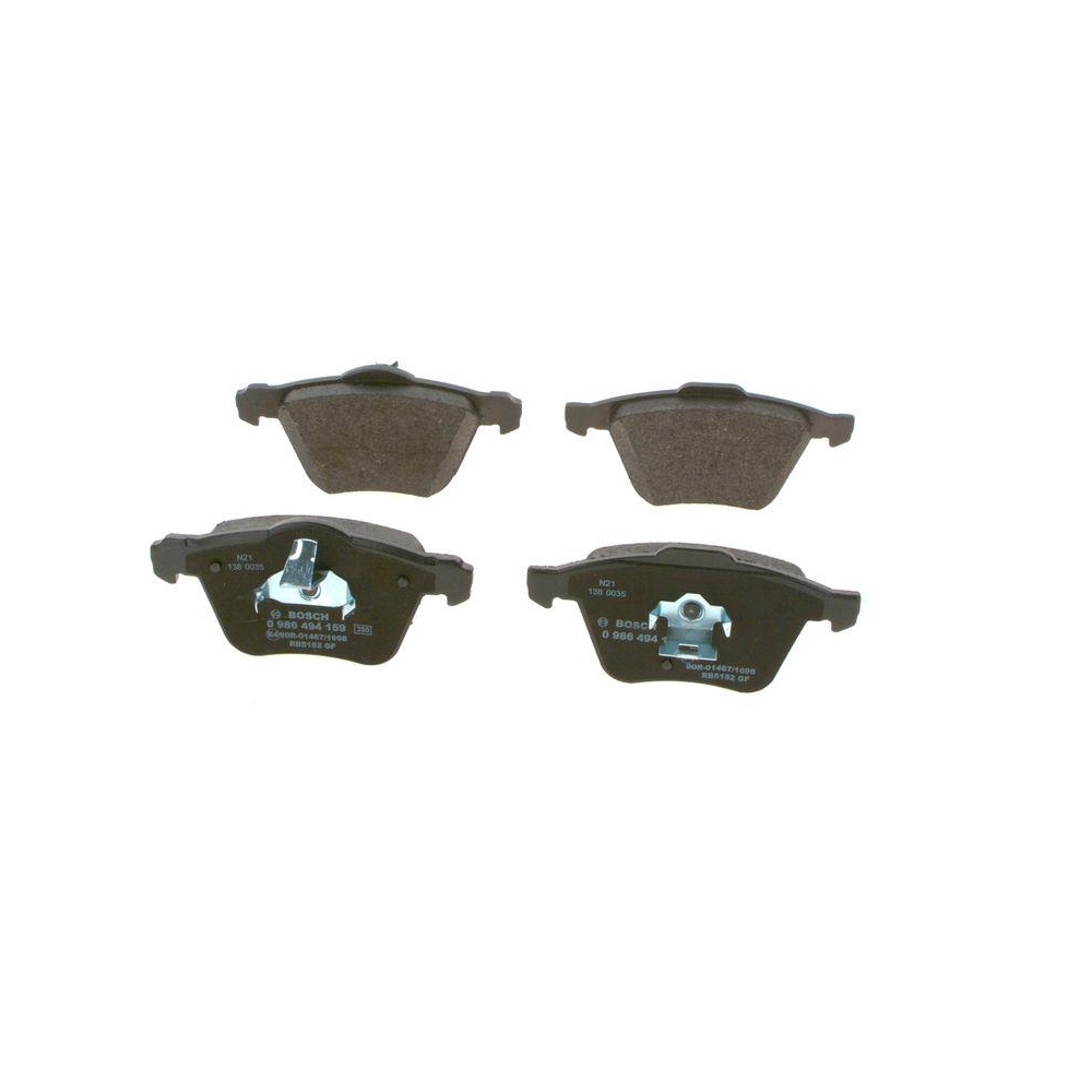 Bremsbelagsatz, Scheibenbremse BOSCH 0 986 494 159 f&uuml;r VOLVO, Vorderachse