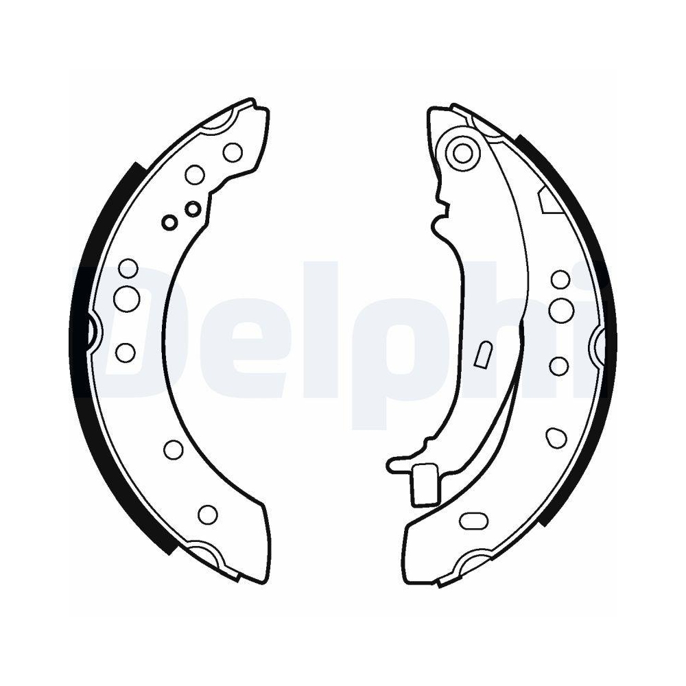 DELPHI LS2013 Bremsbackensatz f&uuml;r MITSUBISHI SMART, Hinterachse