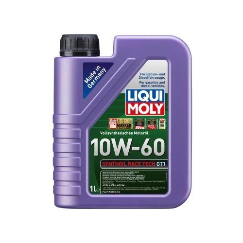 Motor&ouml;l LIQUI MOLY 1390 Synthoil Race Tech GT1 10W-60 f&uuml;r