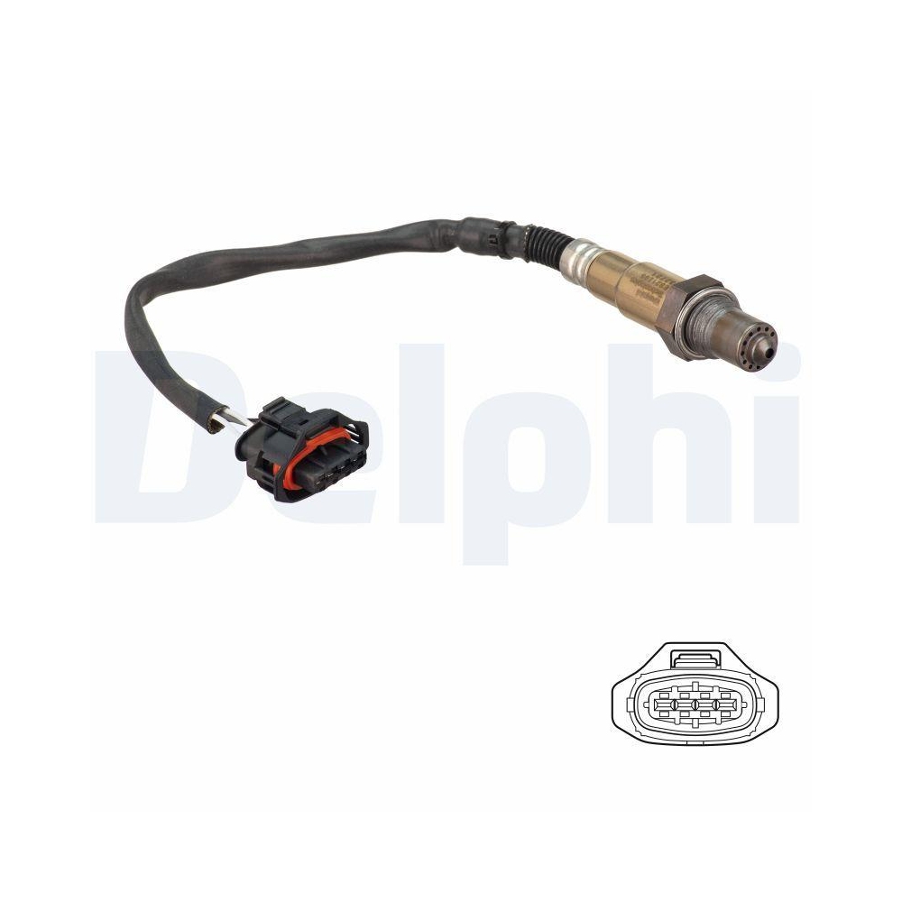 DELPHI ES21286-12B1 Lambdasonde f&uuml;r OPEL VAUXHALL, nach Katalysator