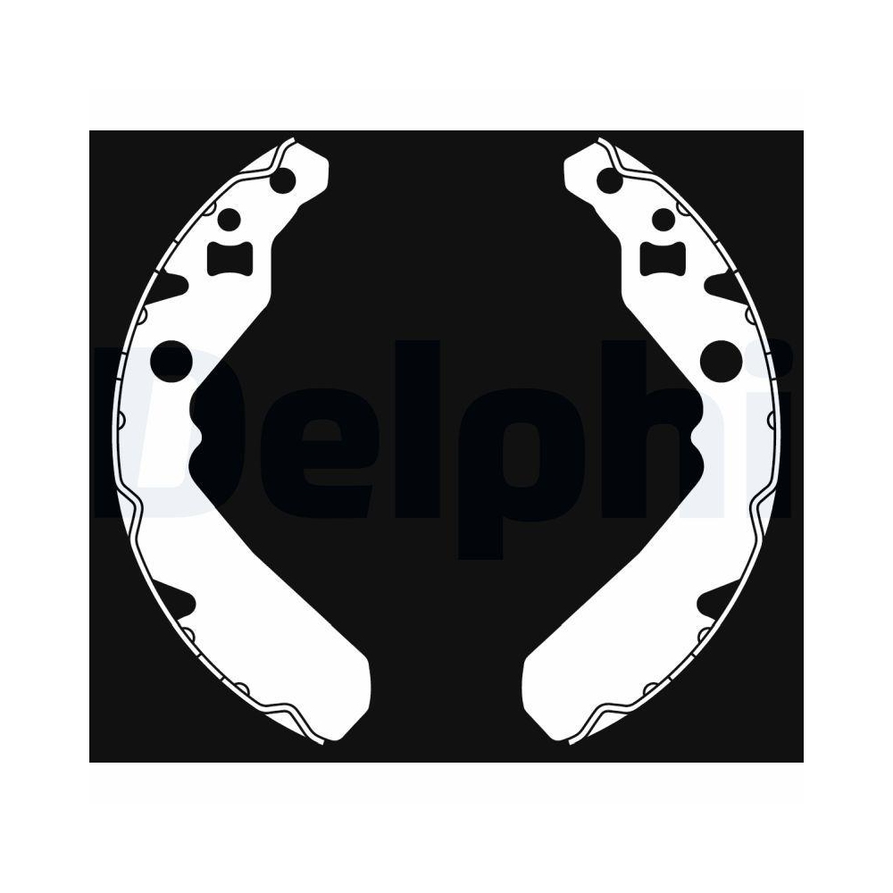 DELPHI LS2015 Bremsbackensatz f&uuml;r DAIHATSU, Hinterachse