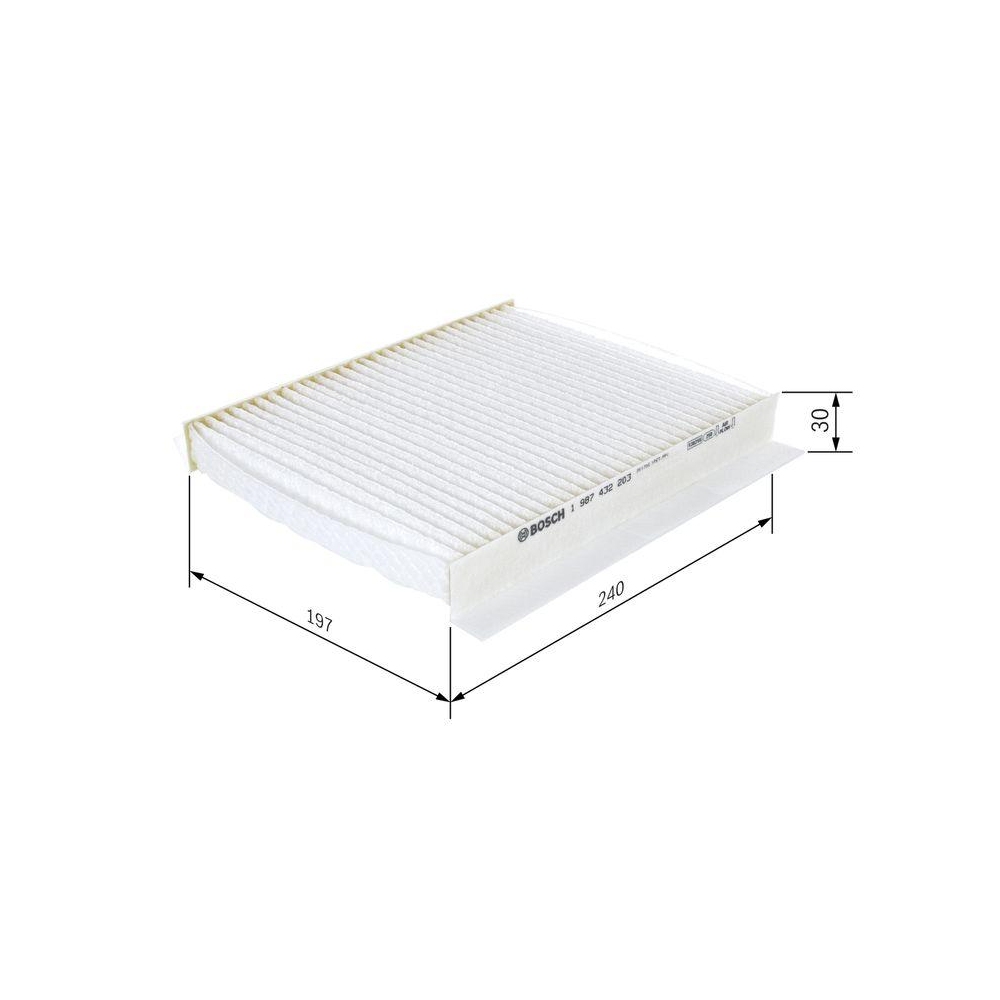 Filter, Innenraumluft BOSCH 1 987 432 203 für HONDA