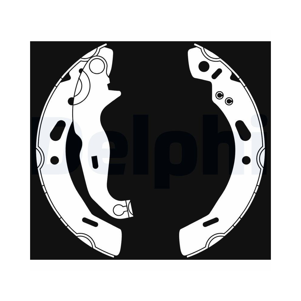 Bremsbackensatz DELPHI LS2016 f�r FORD MAZDA FORD ASIA OCEANIA, Hinterachse