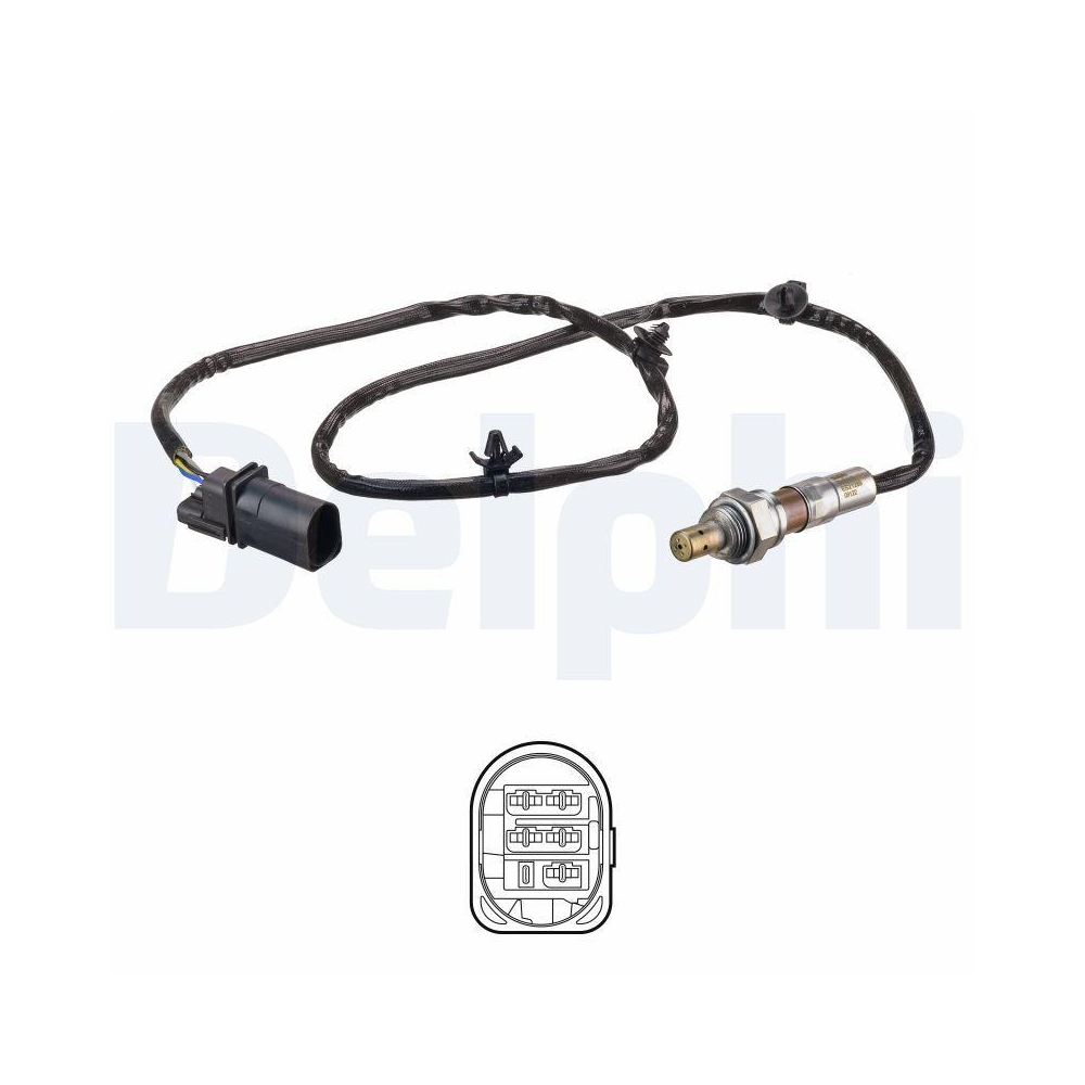 DELPHI ES21289-12B1 Lambdasonde f&uuml;r OPEL VAUXHALL, vor Katalysator