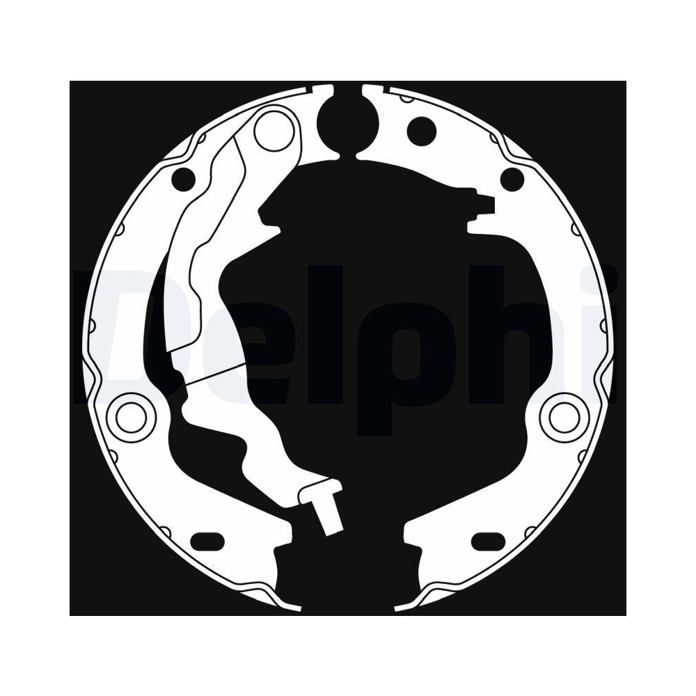 DELPHI LS2017 Bremsbackensatz, Feststellbremse f&uuml;r HYUNDAI KIA, Hinterachse