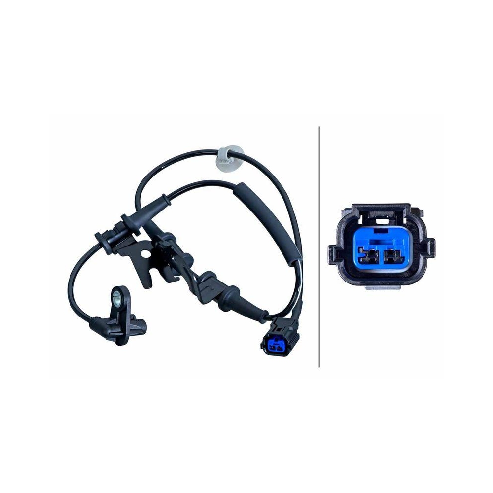 HELLA Sensor, Raddrehzahl 6PU 358 251-041 f&uuml;r HYUNDAI KIA, Vorderachse links