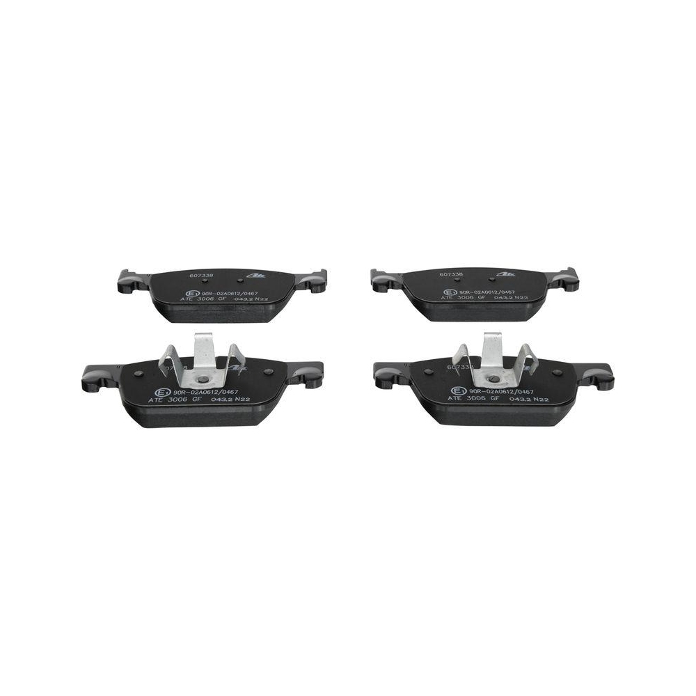 Bremsbelagsatz, Scheibenbremse ATE 13.0460-7338.2 f&uuml;r VOLVO, Vorderachse