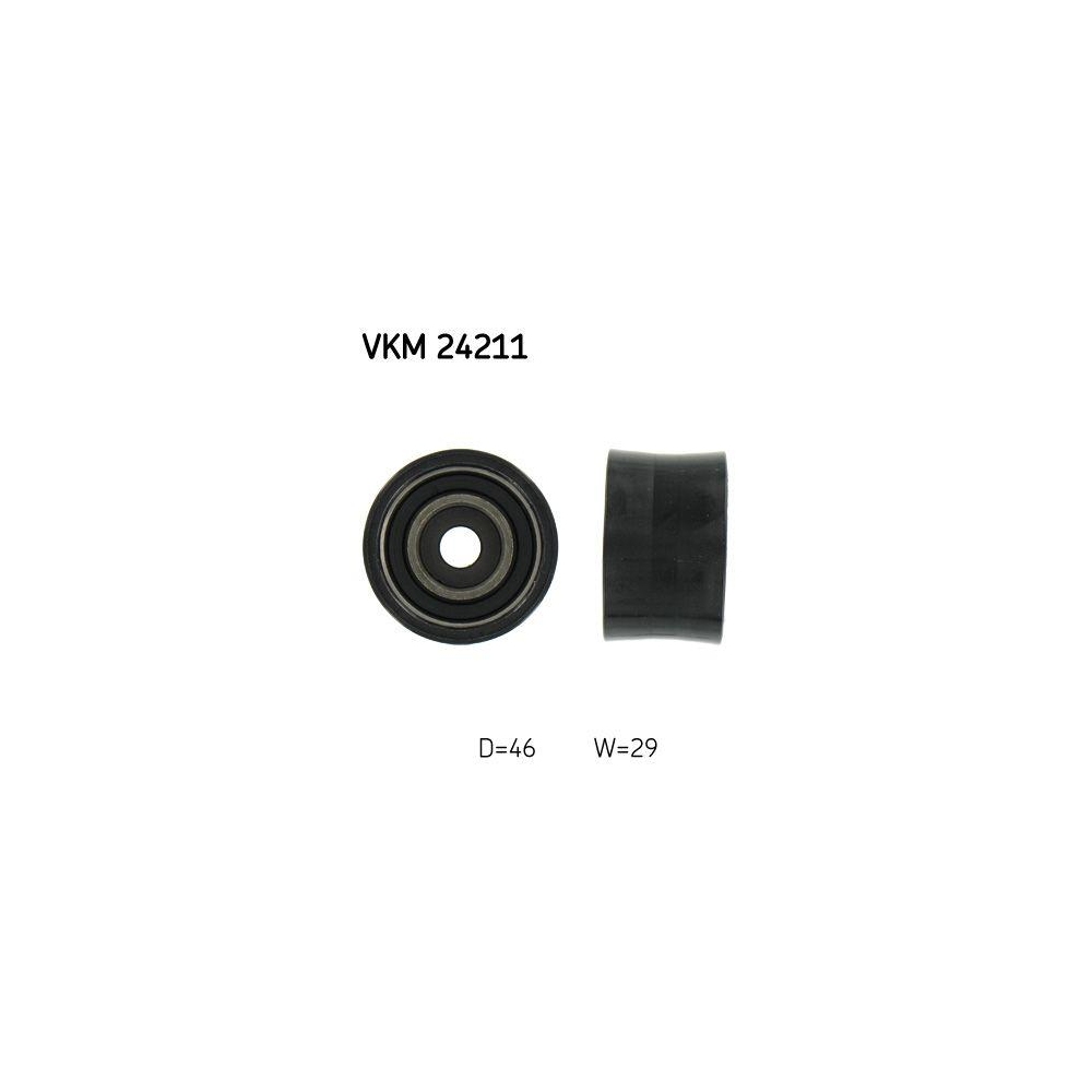 Umlenk-/F&uuml;hrungsrolle, Zahnriemen SKF VKM 24211 f&uuml;r FORD, links oben