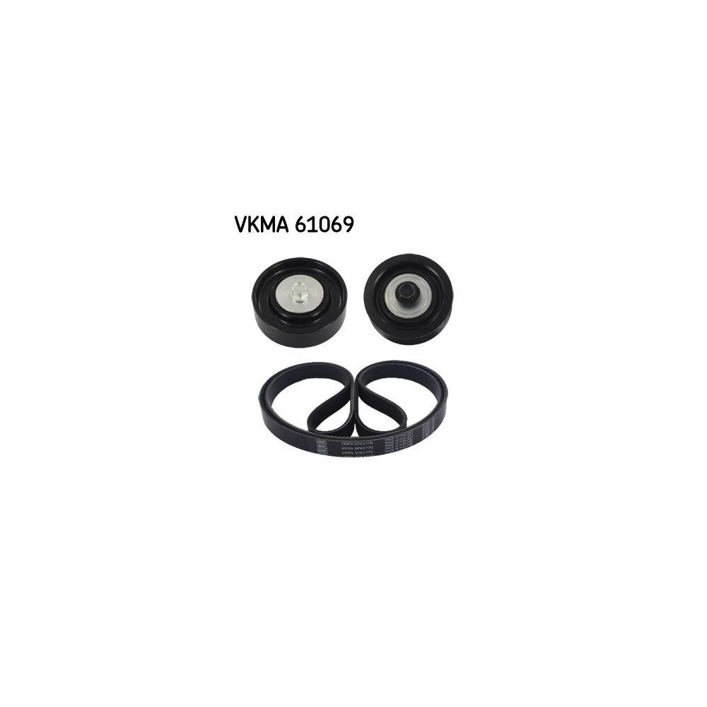 Keilrippenriemensatz SKF VKMA 61069 f&uuml;r TOYOTA, f&uuml;r Fahrzeuge mit Klimaanlage